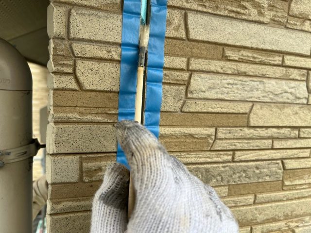 加古川市の塗装工事前シーリング補修